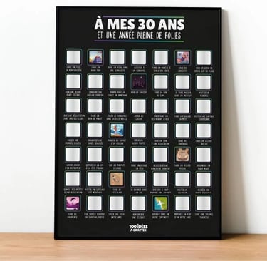 affiche a gratter 30 ans