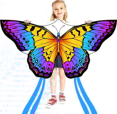 grand cerf volant papillon