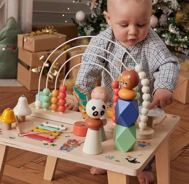 table d'éveil musicale en bois