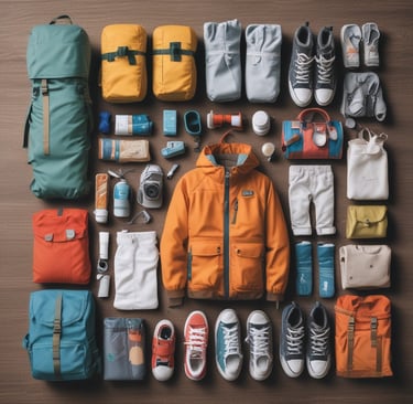 Organized Packing items