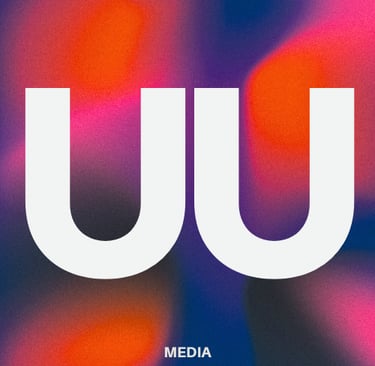 Duuble Media Logo over soft color design.