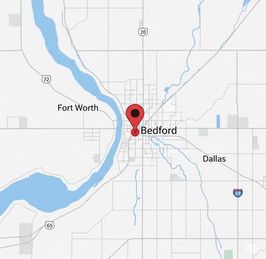a map of the location of bed and breakfast area of a bed and breakfast area