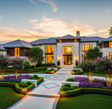 a large house with a driveway and a driveway