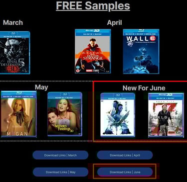 free samples for June