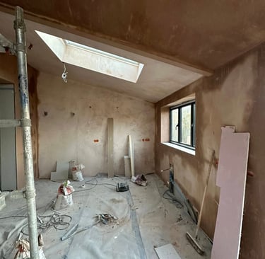 Smooth surfaces created ready for decorating.