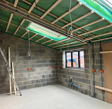 Large extension in Cawood ready for our professional services.