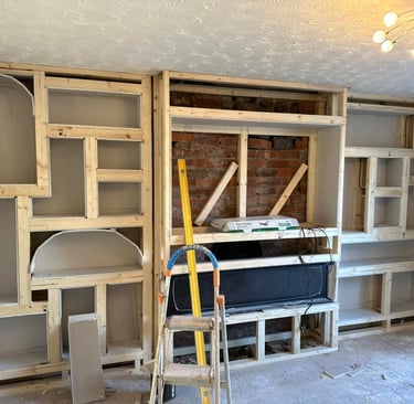Arches created and inner sections boarded.