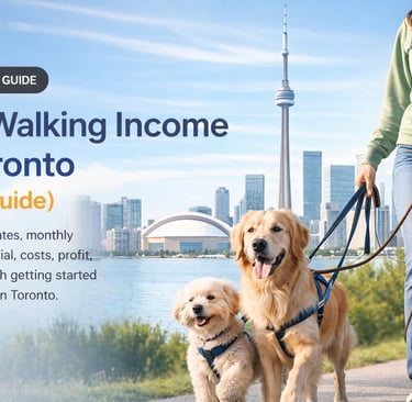 toronto walking dog image