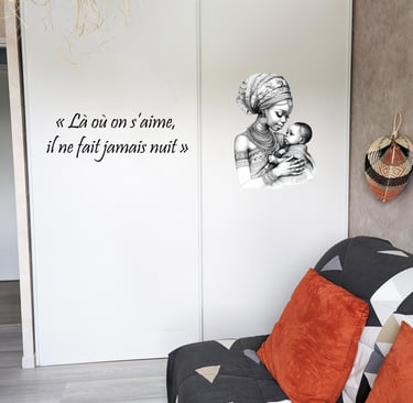 Décoration porte de placard