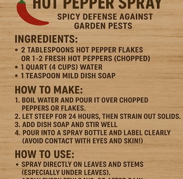 spicy defense against pests