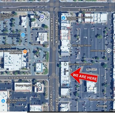 Location map showing exactly where we are located