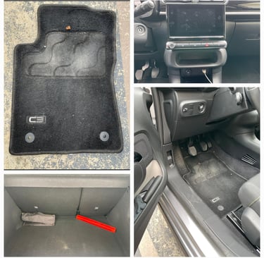 Avant intervention Aurum prestige lavage intérieur auto