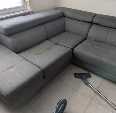 Photo avant nettoyage canapé