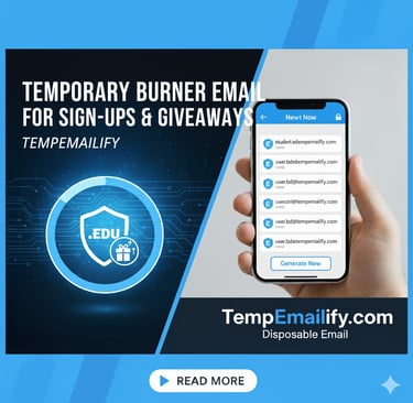 Temporary Burner Email for Sign-Ups & Giveaways | TempEmailify