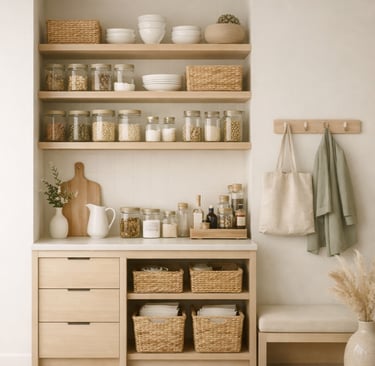 Organized home interior supporting calm, clarity, and functionality