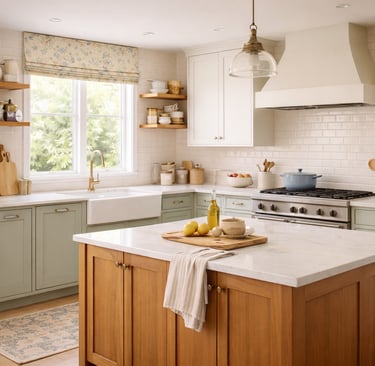 Bright, organized kitchen designed for calm and everyday functionality
