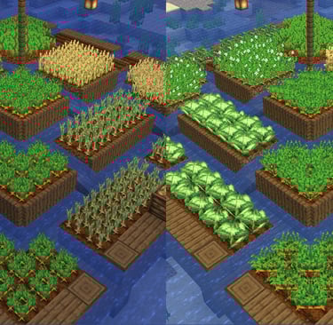 Classic Textures on the left / Fancry Crops textures on the right