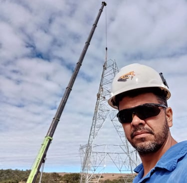 Operador de Guindastes em ação