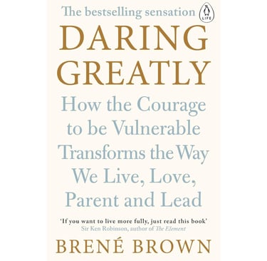 Book title card – Daring Greatly by Brené Brown