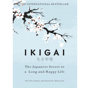 Book title card – Ikigai by Héctor García and Francesc Miralles