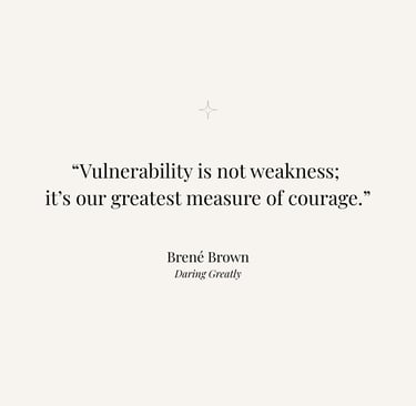 Inspirational quote from Daring Greatly by Brené Brown