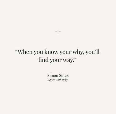 Inspirational quote from Start with Why by Simon Sinek