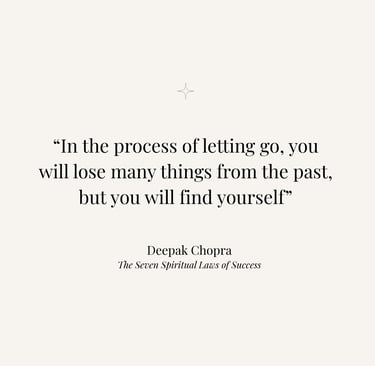 Inspirational quote from The Seven Spiritual Laws of Success by Deepak Chopra