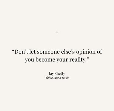 Inspirational quote from Think Like a Monk by Jay Shetty