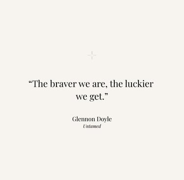 Inspirational quote from Untamed by Glennon Doyle