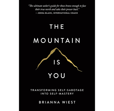 Book title card – The Mountain is You by Brianna Wiest