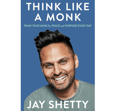 Book title card – Think Like a Monk by Jay Shetty