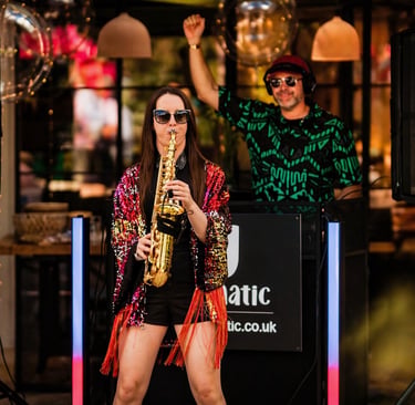 DJ & Sax combo for hire in Warwickshire