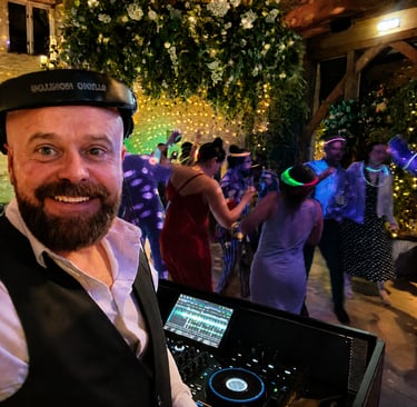 Wedding DJ at Stone Barn - Funkomatic playing dance music