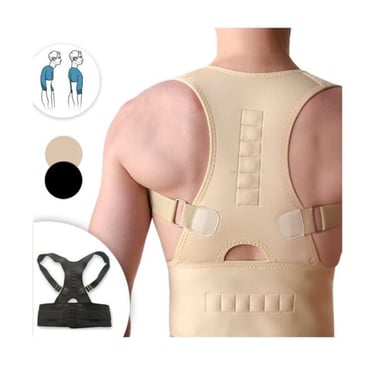 Fascia posturale regolabile per la schiena e per il supporto di spalle