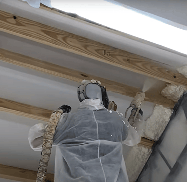 commercial spray foam project