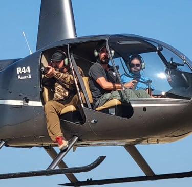 Darting from a helicopter