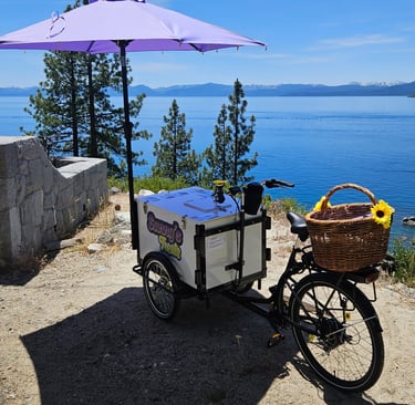 The mobile E-Tricycle on the East Shore Trail