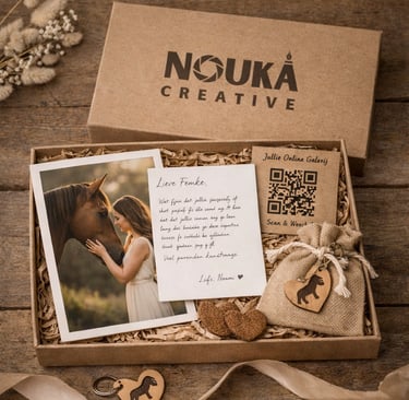 Nouka box gepersonaliseerd cadeaubox paardenfotografie cadeaubox