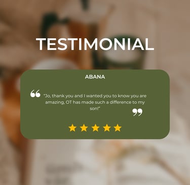 5 star review of Occupational Therapy with Josephine Lee