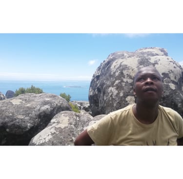 Big rocks and myself among them.