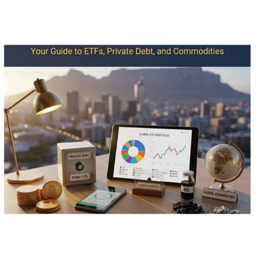 Gold coins to represent commodities. And safe for private debt, 