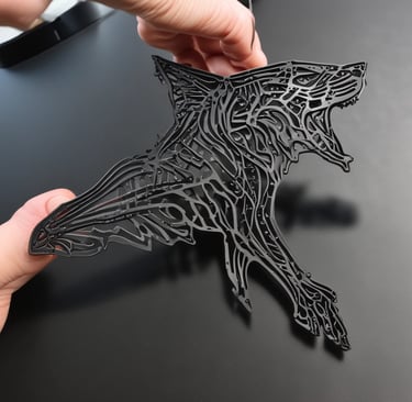 Corte a laser MDF pintado