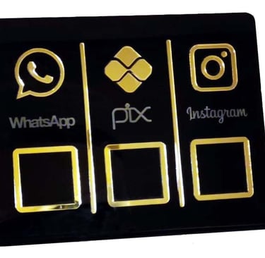 Display PIX 3 em 1 Whatsapp  PIX Instagram 
