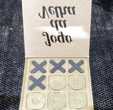 Jogo da velha MDF pintado