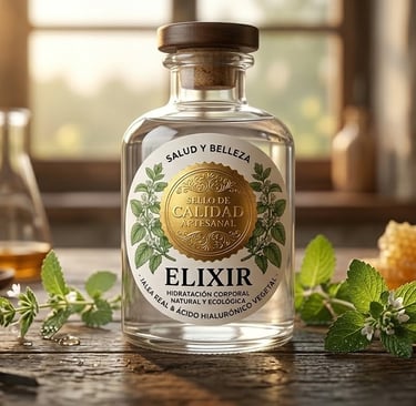 Hidrolato de Toronjil blanco en botella S&B El Artesanal