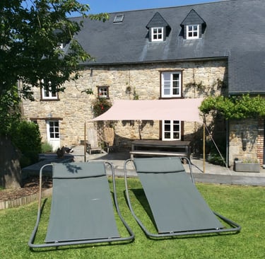 Arrière de la maison d'hôtes à Crupet