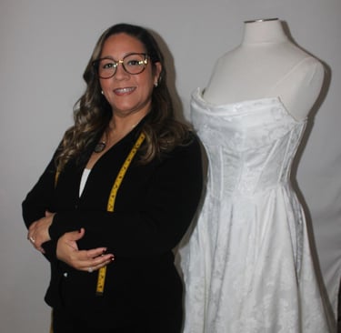 Janny Duran an expert in wedding dresses alterations