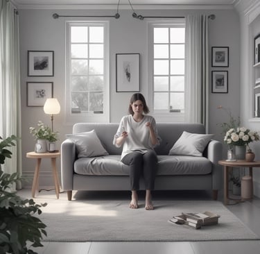 Bright living room with modern inventory