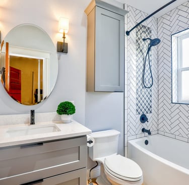 a bathroom with a toilet and a tub in it reference a cleaning and sparkle