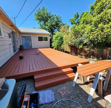 DECK PAINTING AFTER MEDFORD OREGON